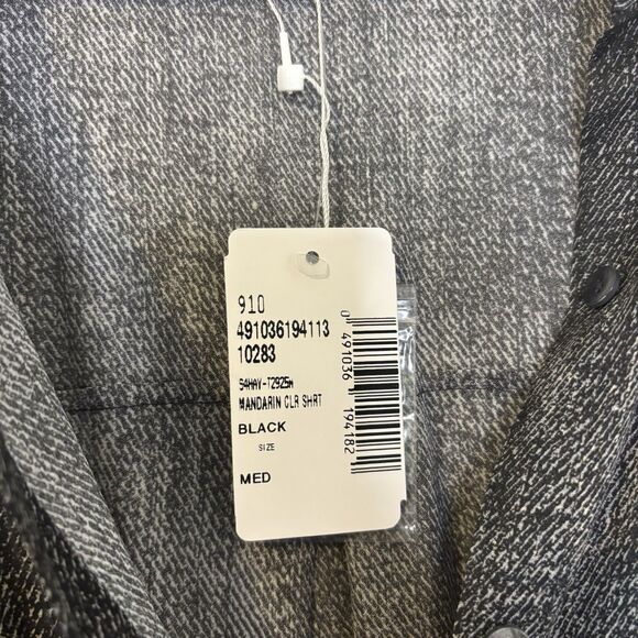 Eileen Fisher NEW Button Up Silk Mandarin Collar Sleeveless Tank Medium Neutral - Picture 5 of 13